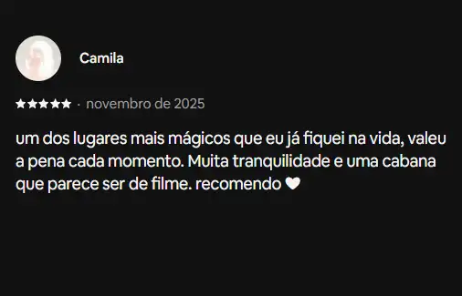 Cabanas em São Paulo com avaliação 5 estrelas