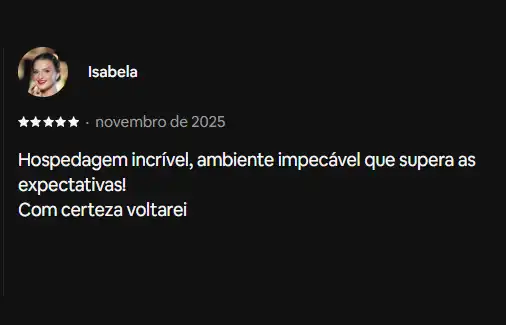 Feedback Positivo de Reservas em São Francisco Xavier
